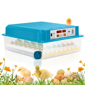 Meilleurs prix pour Riossad Couveuse Thermomètre à œufs de poule Couveuse Incubateur pour  64 œufs de poule COUVEUSE INCUBATEUR