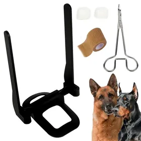 Meilleurs prix pour Kit de correction des oreilles pour Dobermankit de coupe des oreilles pour chien（Bandage + hemostatic forceps）
