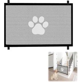 Comparer les prix de Barrière descalier portable pour animaux de compagnie et enfants barrière pour chien escaliers et couloirs sans perçage noir)