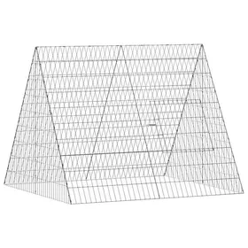 Comparer les prix de SWEET®Enclos Extérieur Volière Chenil Cage à poules Argent 110x100x85 cm Acier galvanisé EU26_706757