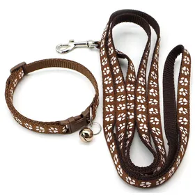 Meilleurs prix pour Ensemble laisse et collier 19-32 cm deux pièces Taille ajustable Boucle dégagement rapide Convient aux petits chiens chats chiots
