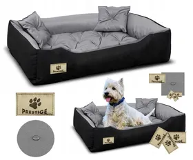 Meilleurs prix pour Panier pour chien PRESTIGE 55x45 cm imperméable gris