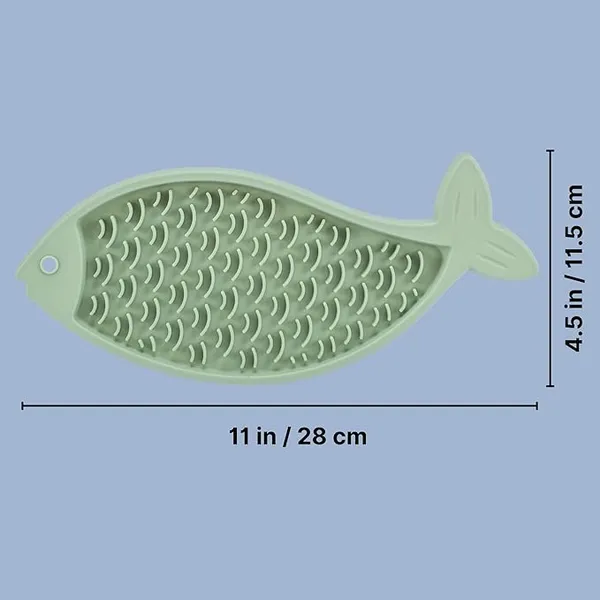 Table de Lick'n'Snack en silicone, couleur pétrole