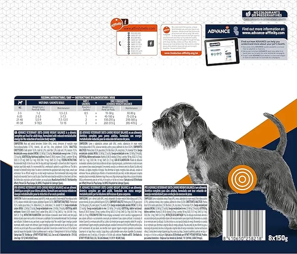 ADVANCE VETERINARY DIETS Weight Balance pâtée pour chien adulte
