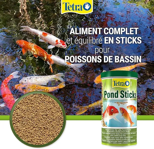 Sticks Pour Poisson De Bassin Tetra - Le Pot De 1l