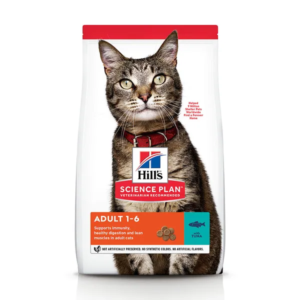 Adult 1-6 Optimal Care thon Hill's Science Plan - Croquettes pour Chat