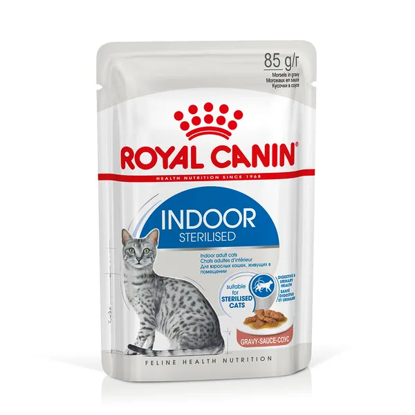 Indoor Sterilised en sauce Royal Canin - Sachet pour chat
