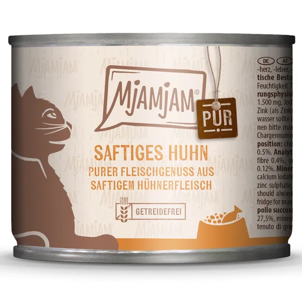 Poulet juteux pur MjAMjAM nourriture pour chat humide