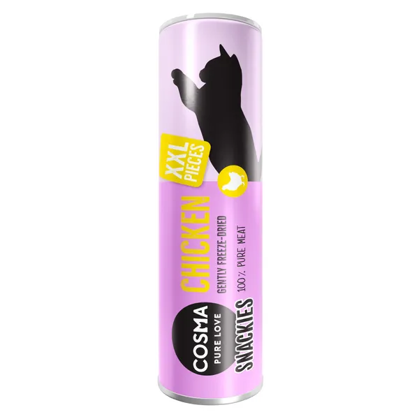 Cosma Snackies XXL poulet Friandises pour chat - Friandises lyophilisées pour chat