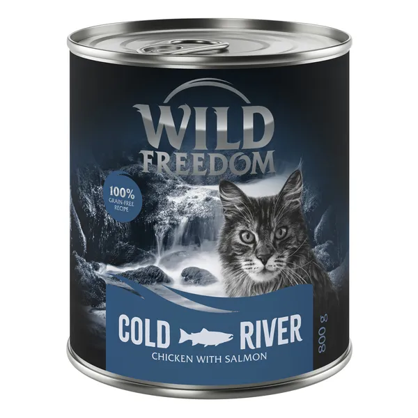 Wild Freedom Adult 6 x 800 g -  sans céréales - Cold River - colin, poulet