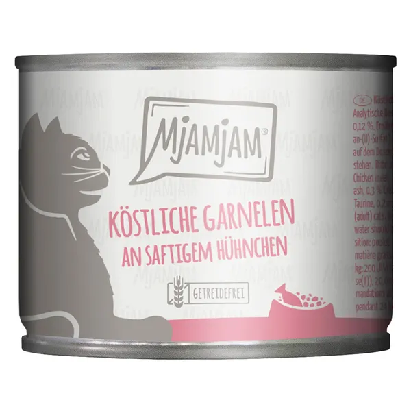 MjAMjAM 24 x 200 g pour chat - crevettes, poulet