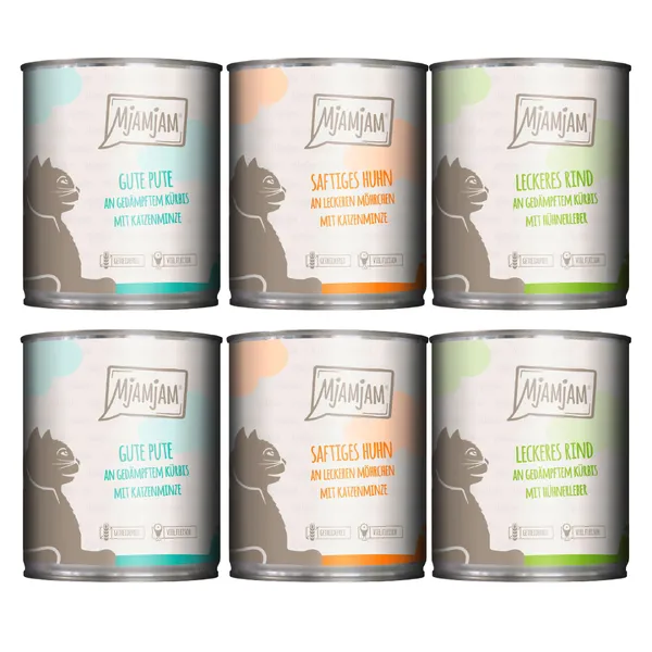 Mixpack MjAMjAM pur plaisir de la viande (3 sortes) nourriture pour chat humide