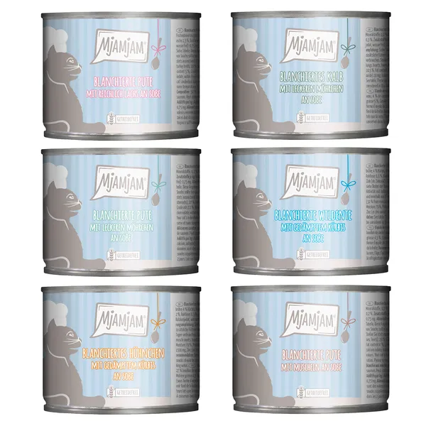 Mixpack MjAMjAM (6 sortes) nourriture pour chat humide
