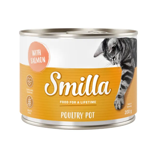 Smilla volaille 6 x 200 g pour chat - volaille, saumon