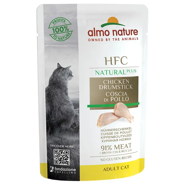 Almo Nature HFC Natural Plus cuisse de poulet - Pâtée pour chat