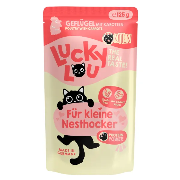 125g Lucky Lou Lifestage Kitten nourriture pour chat humide