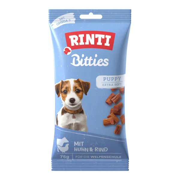 Poulet bœuf Extra Bitties friandises RINTI - Friandises pour Chien