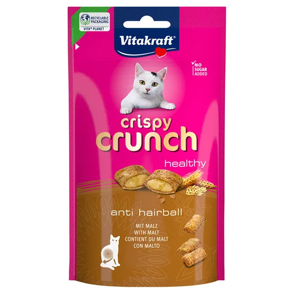 Vitakraft Crispy Crunch au malt pour chat - 4 x 60 g
