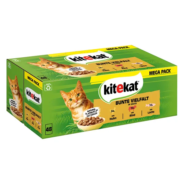 Kitekat Multipack Menu Gourmand en sauce 48x85 g