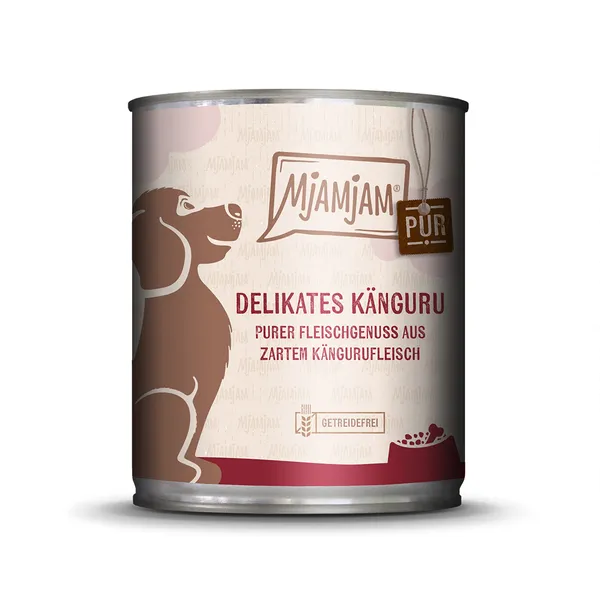 800g MjAMjAM pur plaisir de la viande kangourou délicat pur nourriture pour chien humide