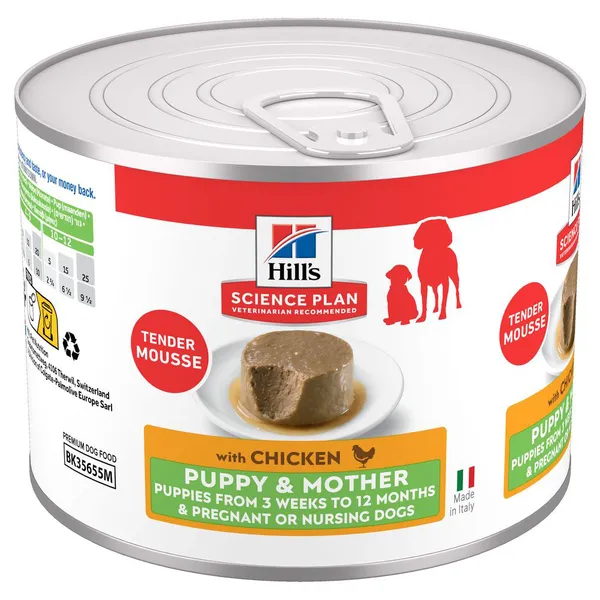 Hill’s Science Plan Puppy & Mother Mousse tendre - poulet (12 x 200&nbsp;g)