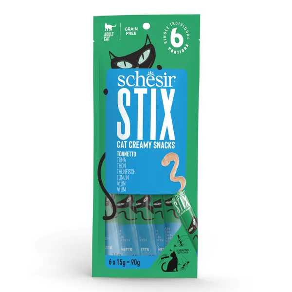 Schesir Stix Creamy Snacks 90 g pour chat - thon