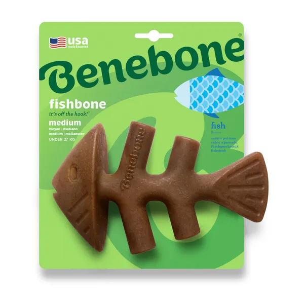 Benebone Fishbone M 15cm - (810054210078), Jouets pour chien