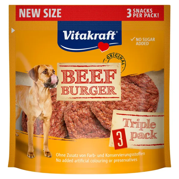 Vitakraft Beef Burger pour chien - bœuf (3 friandises)