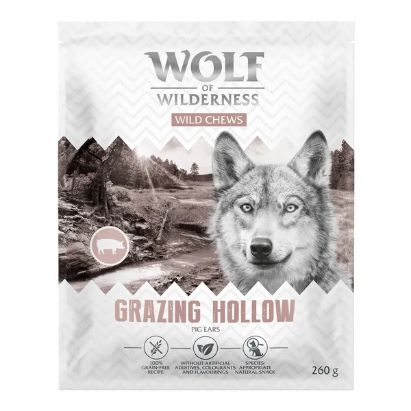 260g Wolf of Wilderness oreilles de porc 