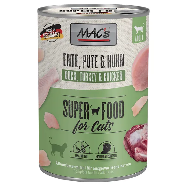 Lot volaille 2 saveurs MAC's - Nourriture pour Chat