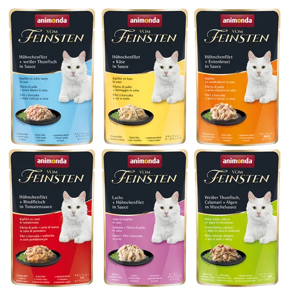 Lot 6 variétés Animonda Vom Feinsten - Nourriture pour Chat