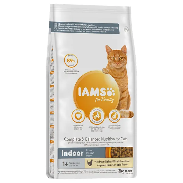 IAMS for Vitality Adult Indoor poulet - Croquettes pour chat