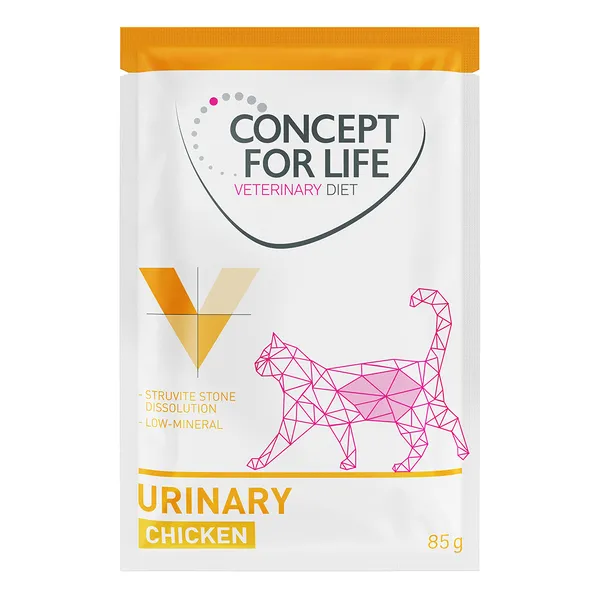 Concept for Life Veterinary Diet Urinary poulet pour chat - 48 x 85 g