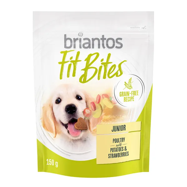 Briantos FitBites Junior volaille, pommes de terre, fraises - Friandises pour chien