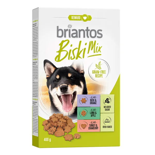 Briantos Biski Mix sans céréales pour chien - 2 x 400 g