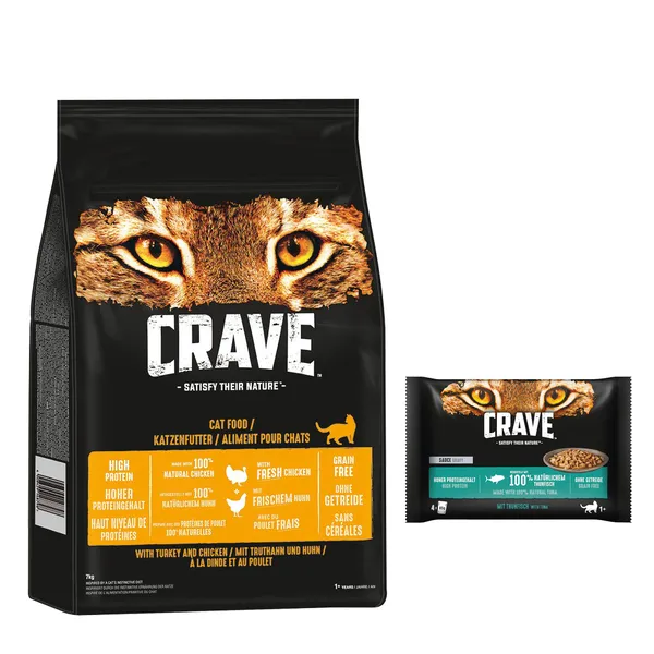 Crave Adult thon en sauce - Pâtée pour chat