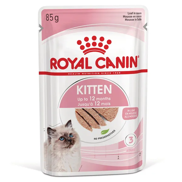Royal Canin Kitten en mousse - Pâtée pour chat