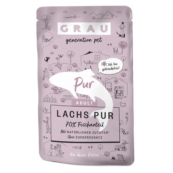 Grau Bouchées gourmandes 16 x 125 g pour chat - pur saumon