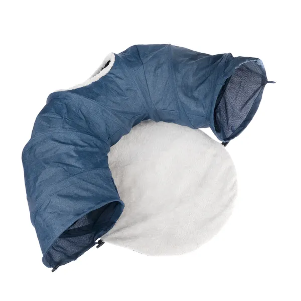 Tunnel TIAKI avec tapis douillet L 95 x l 70 x H 28 cm - pour chat