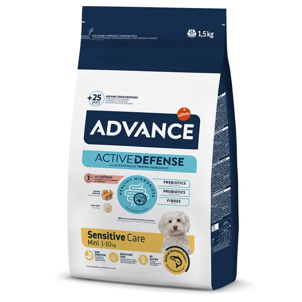 Advance Mini Sensitive pour chien - 3 x 1,5 kg