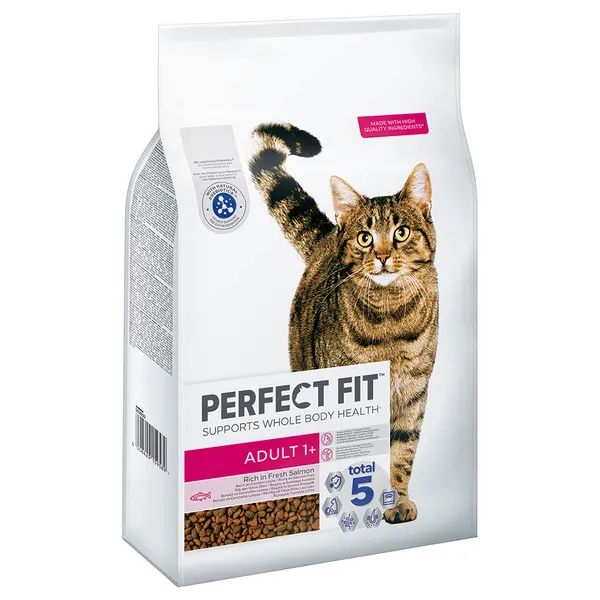 PERFECT FIT Adult 1+ Riche en saumon pour chat - 7 kg
