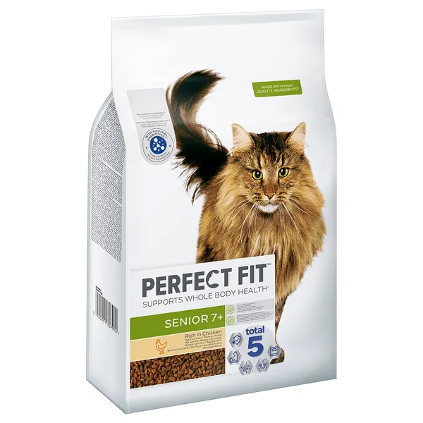 PERFECT FIT Senior 7+ Riche en poulet pour chat - 2 x 7 kg