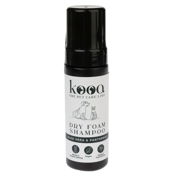 Shampooing sec moussant kooa pour chien et chat - 170 mL
