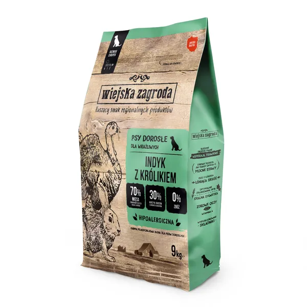 Wiejska Zagroda dinde, lapin - lot % : 2 x 9 kg