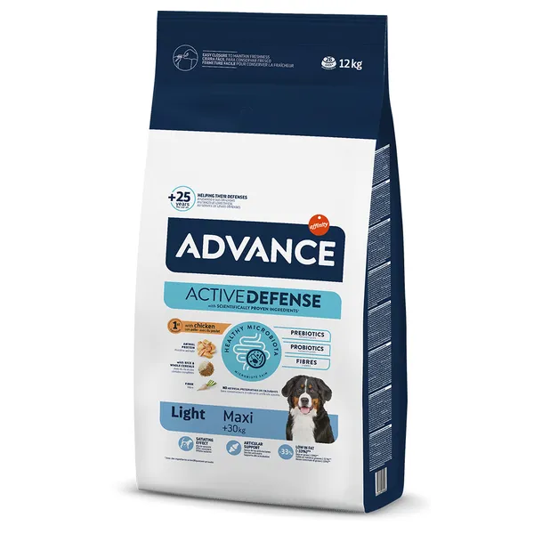 Advance Maxi Light Poulet Et Riz 12 Kg