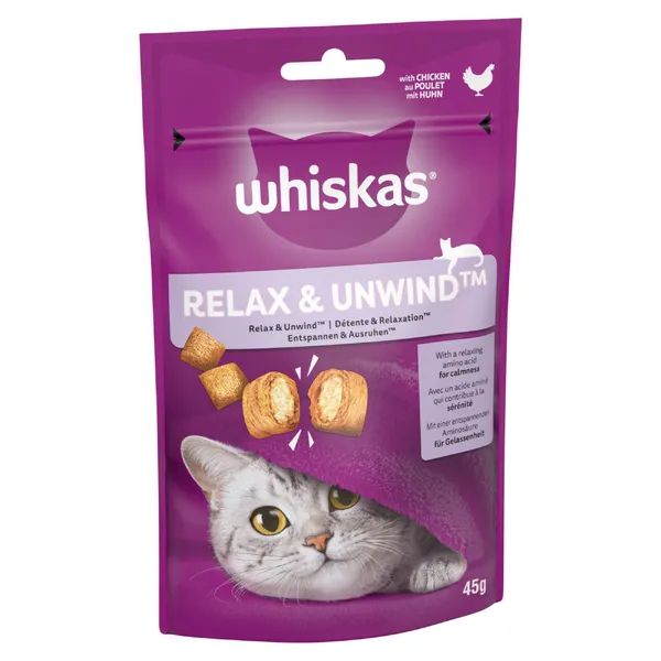 Friandises Whiskas Détente et Relaxation au poulet pour chat