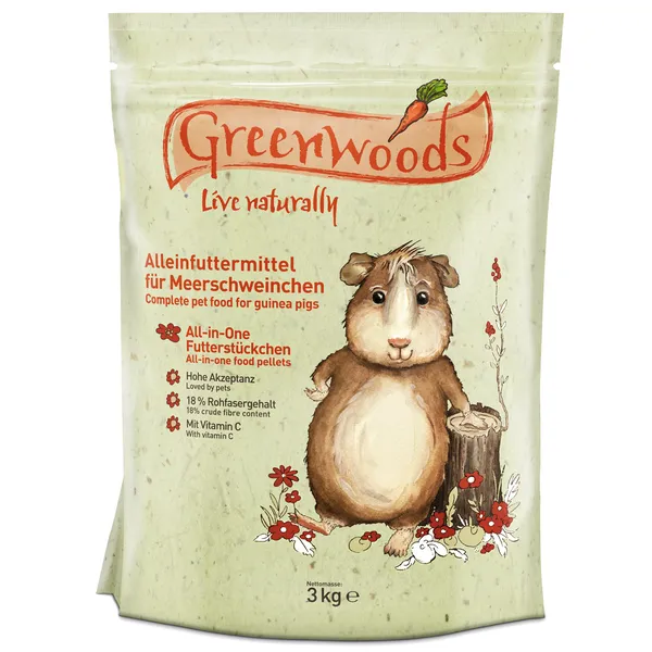 Greenwoods, cochon d'Inde - 3 kg