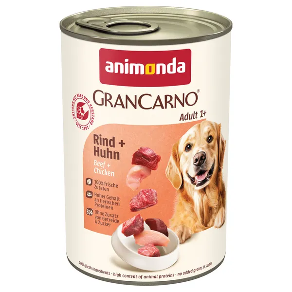Bœuf, poulet Animonda GranCarno Original - Pâtée pour chien