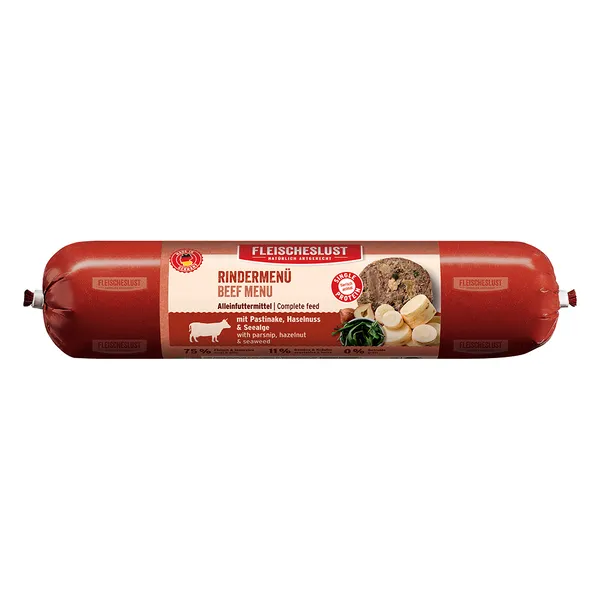Fleischeslust Classic 6 x 800 g - menu au bœuf, panais, noisettes, algues marines