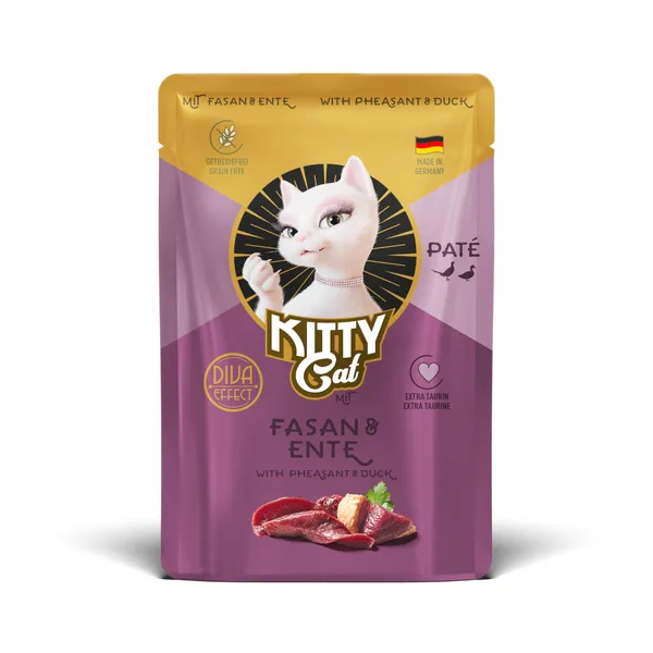 Lot KITTY Cat 24 x 85 g pour chat - faisan, canard